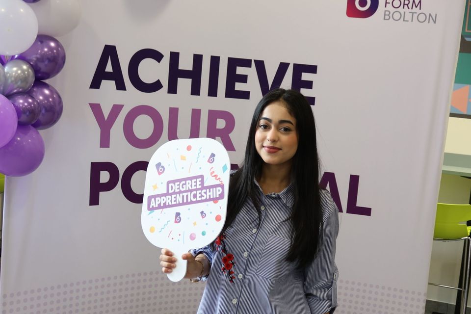 Riza Patel celebrating her Results Day success