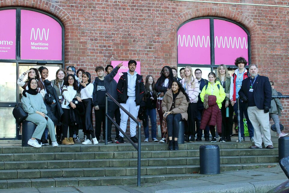 Group of students on trip