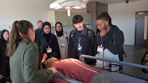 B6 Students Become First Sixth Formers to Visit New Medical School at Royal Bolton Hospital