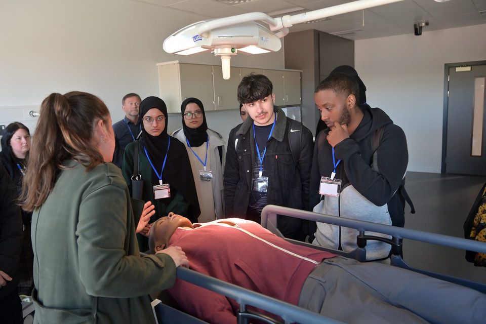 Image of students on medical school trip