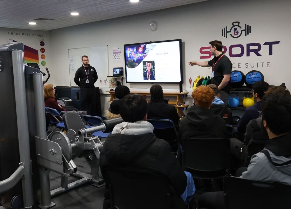 Image of students in talk