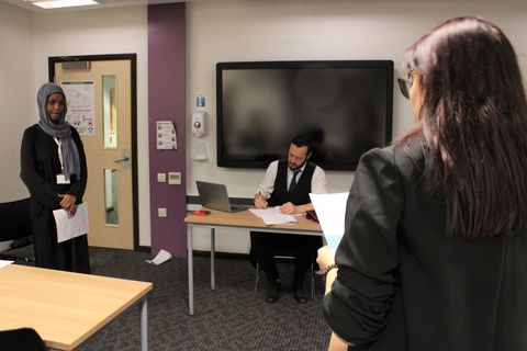 A Level Students Prepare for National Mock Law Trial