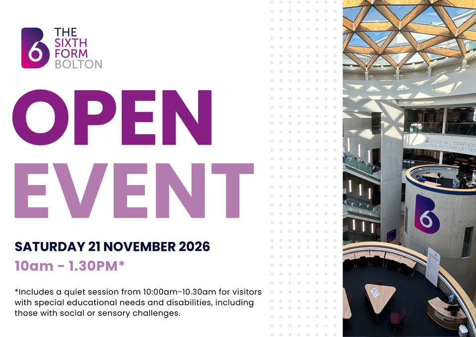 Pop up with link to November Open Event booking page Pop up with link to November Open Event booking page