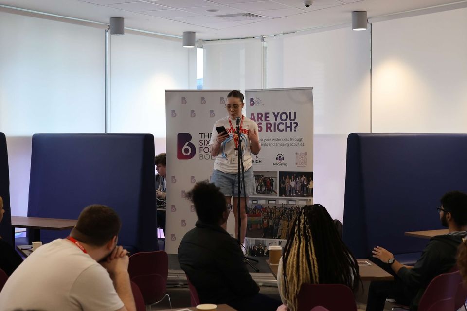 Image from poetry slam event