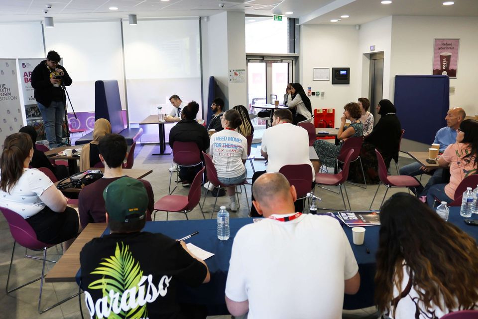 Image from poetry slam event