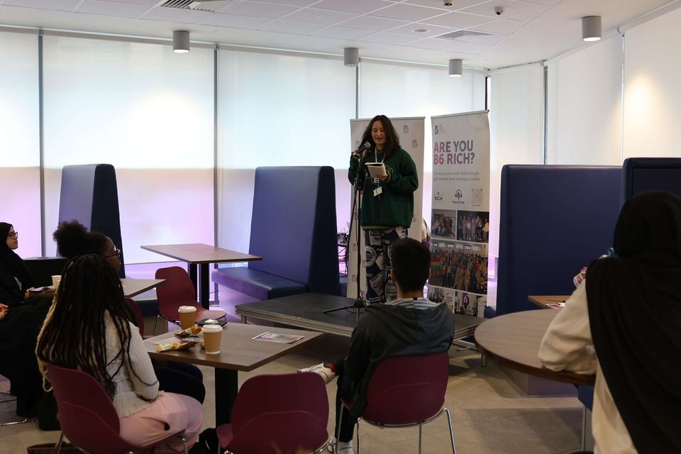 Image from poetry slam event