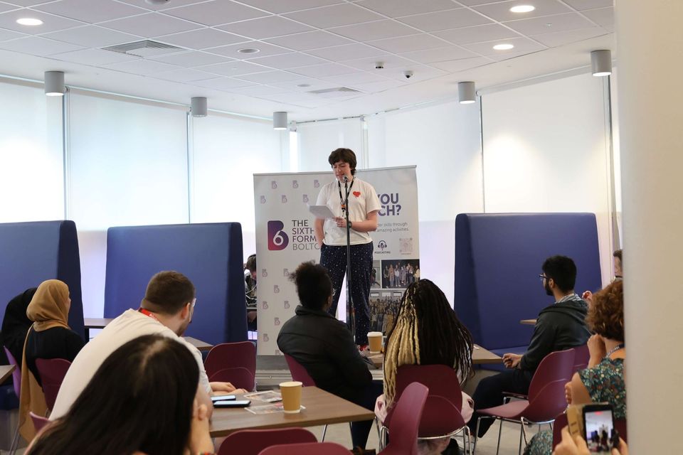 Image from poetry slam event