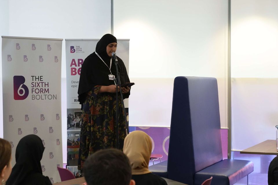 Image from poetry slam event