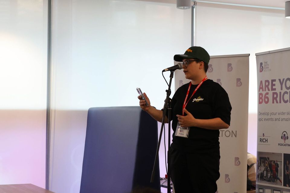 Image from poetry slam event