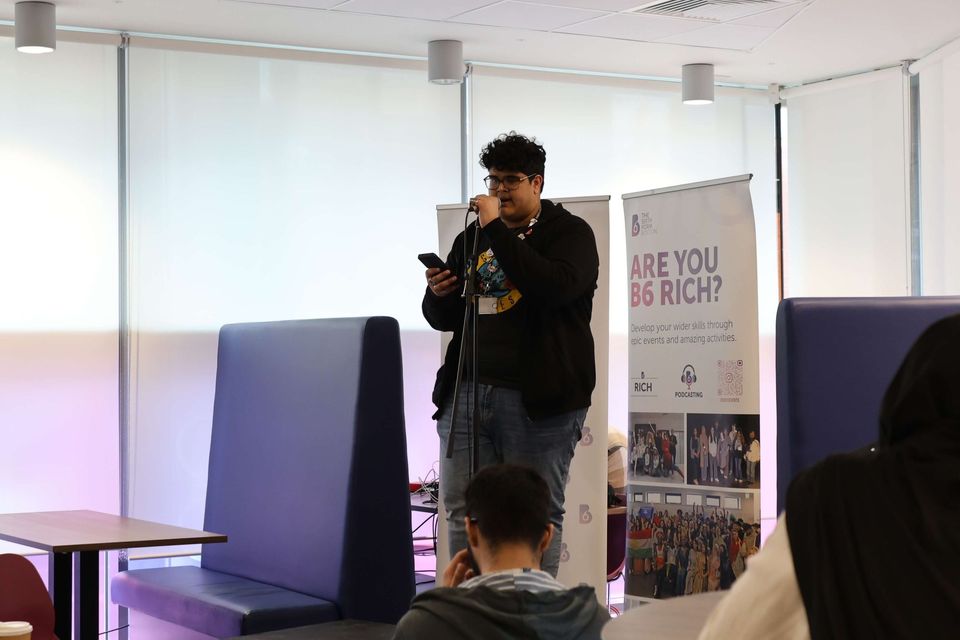 Image from poetry slam event