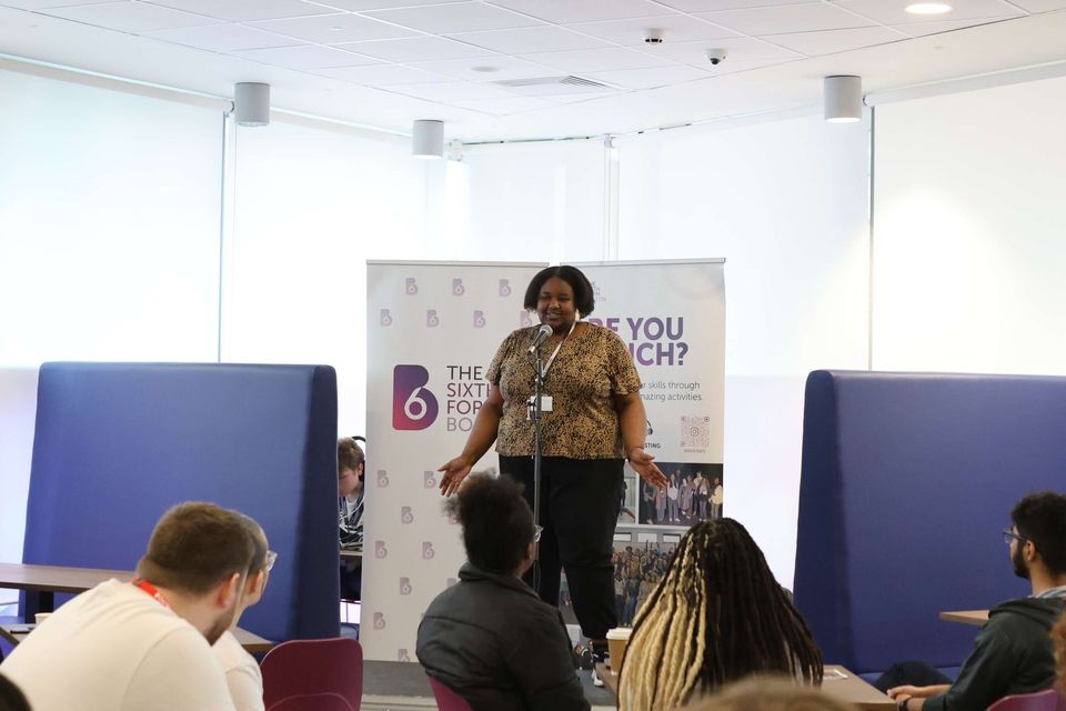 Image from poetry slam event