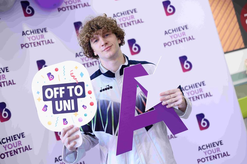 Image of student on results day Image of student on results day