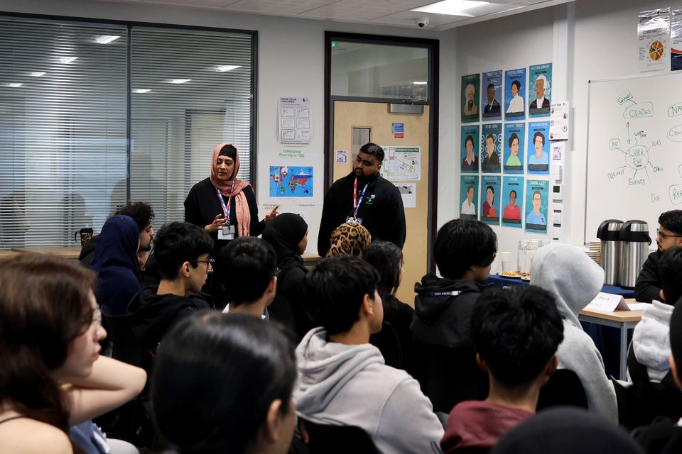 Image of guest speaker at STEM Careers Event Image of guest speaker at STEM Careers Event